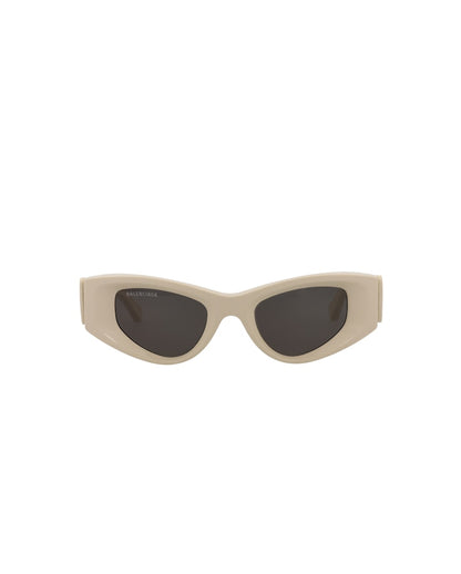 Balenciaga Cat Eye-Frame Acetate Sunglasses Beige/Beige/Grey (BB0243S-30013524-003)