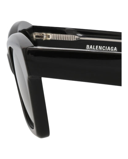 Balenciaga Cat Eye-Frame Acetate Sunglasses Black Black Grey (BB0230S-30013405-001)