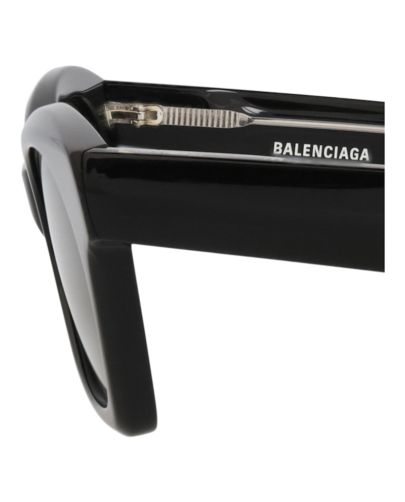 Balenciaga Cat Eye-Frame Acetate Sunglasses Black Black Grey (BB0230S-30013405-001)