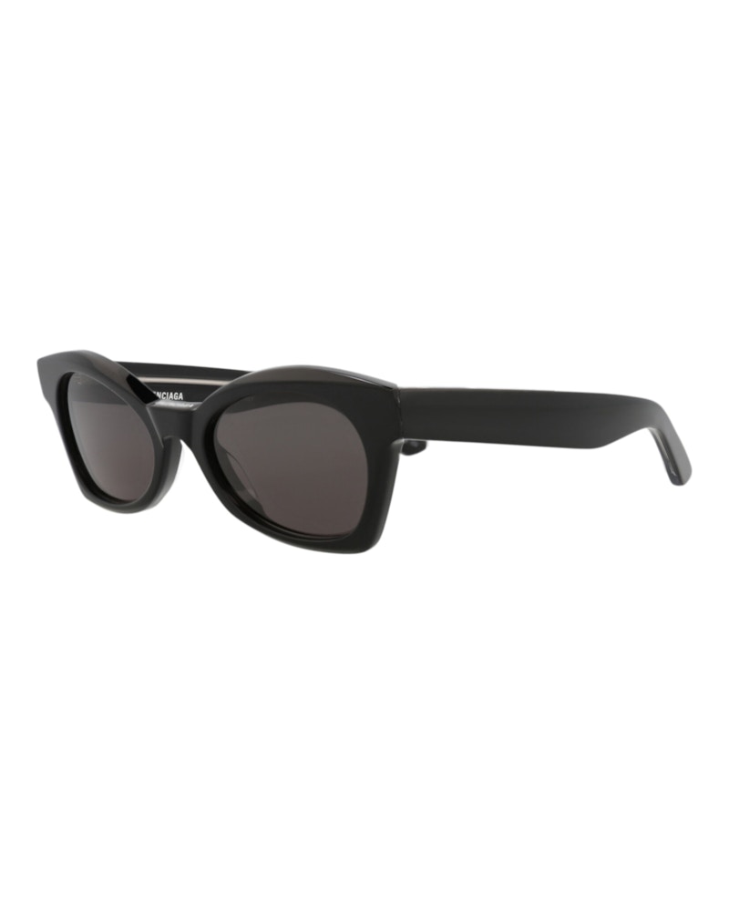 Balenciaga Cat Eye-Frame Acetate Sunglasses Black Black Grey (BB0230S-30013405-001)