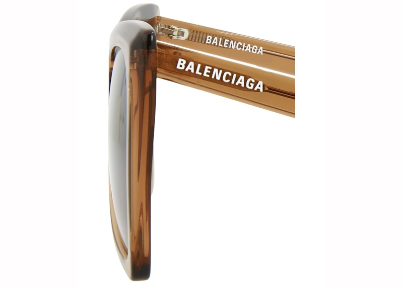 Balenciaga Cat Eye Frame Acetate Sunglasses Brown/Brown (BB0174S-30011342-005-20009)