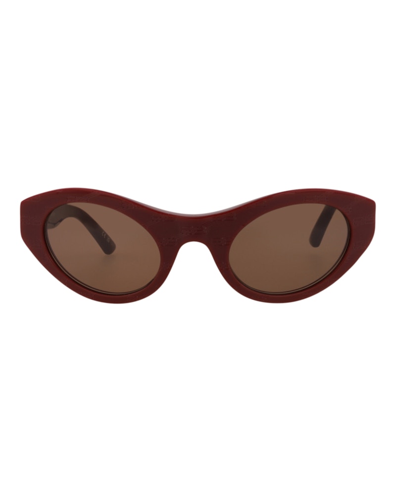 Balenciaga Cat Eye-Frame Acetate Sunglasses Burgundy Burgundy Brown (BB0250S-30013506-004)