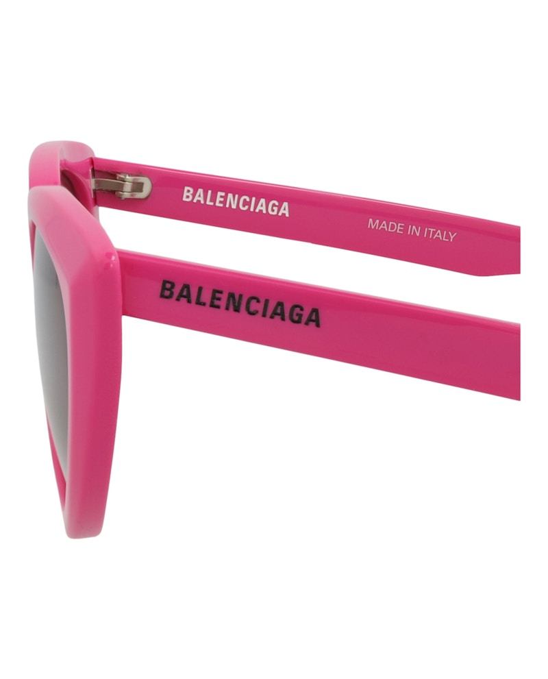 Balenciaga Cat Eye-Frame Acetate Sunglasses Fuchsia/Brown (BB0182S-30011370-003)