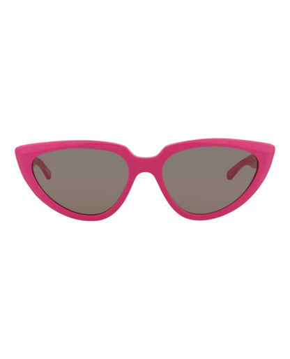 Balenciaga Cat Eye-Frame Acetate Sunglasses Fuchsia/Brown (BB0182S-30011370-003)