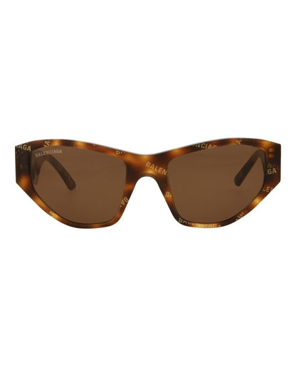 Balenciaga Cat Eye-Frame Acetate Sunglasses Havana/Havana/Brown (BB0097S-30008869-003)