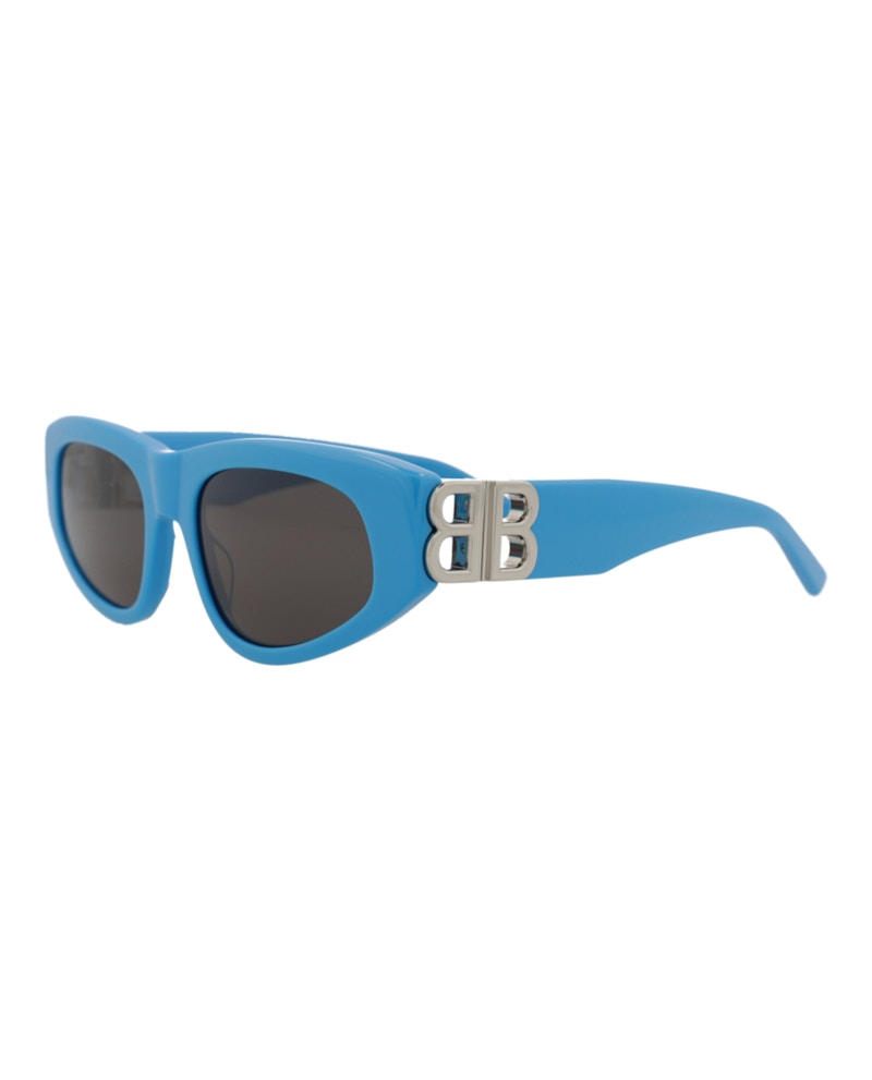 Balenciaga Cat Eye-Frame Acetate Sunglasses Light/Blue/Silver/Grey (BB0095S-30008868-011)