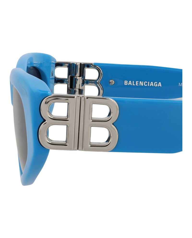 Balenciaga Cat Eye-Frame Acetate Sunglasses Light/Blue/Silver/Grey (BB0095S-30008868-011)