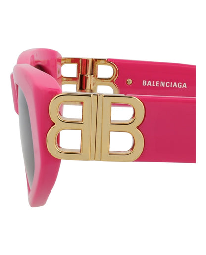 Balenciaga Cat Eye-Frame Acetate Sunglasses Pink Gold GreY (BB0095S-30008868-006)