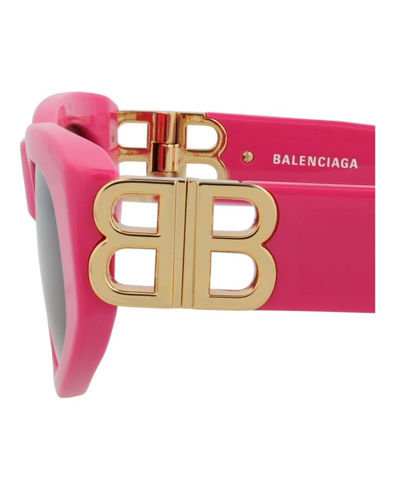 Balenciaga Cat Eye-Frame Acetate Sunglasses Pink Gold GreY (BB0095S-30008868-006)