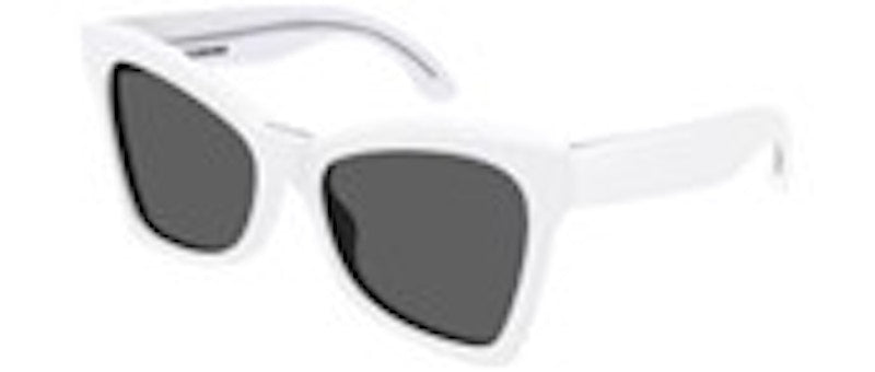 Balenciaga Cat Eye-Frame Acetate Sunglasses White/White/Grey (BB0231S-30013406-005)