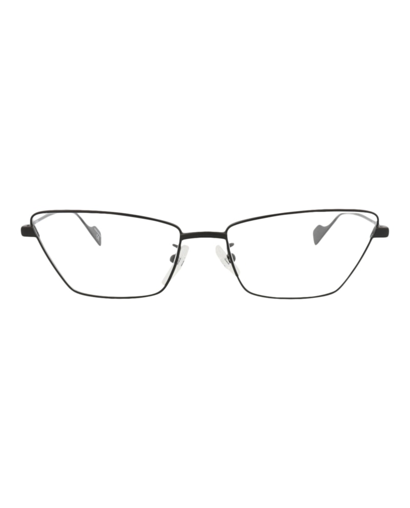Balenciaga Cat Eye-Frame Metal Optical Frames Black Black Transparent (BB0091O-30008429-001)