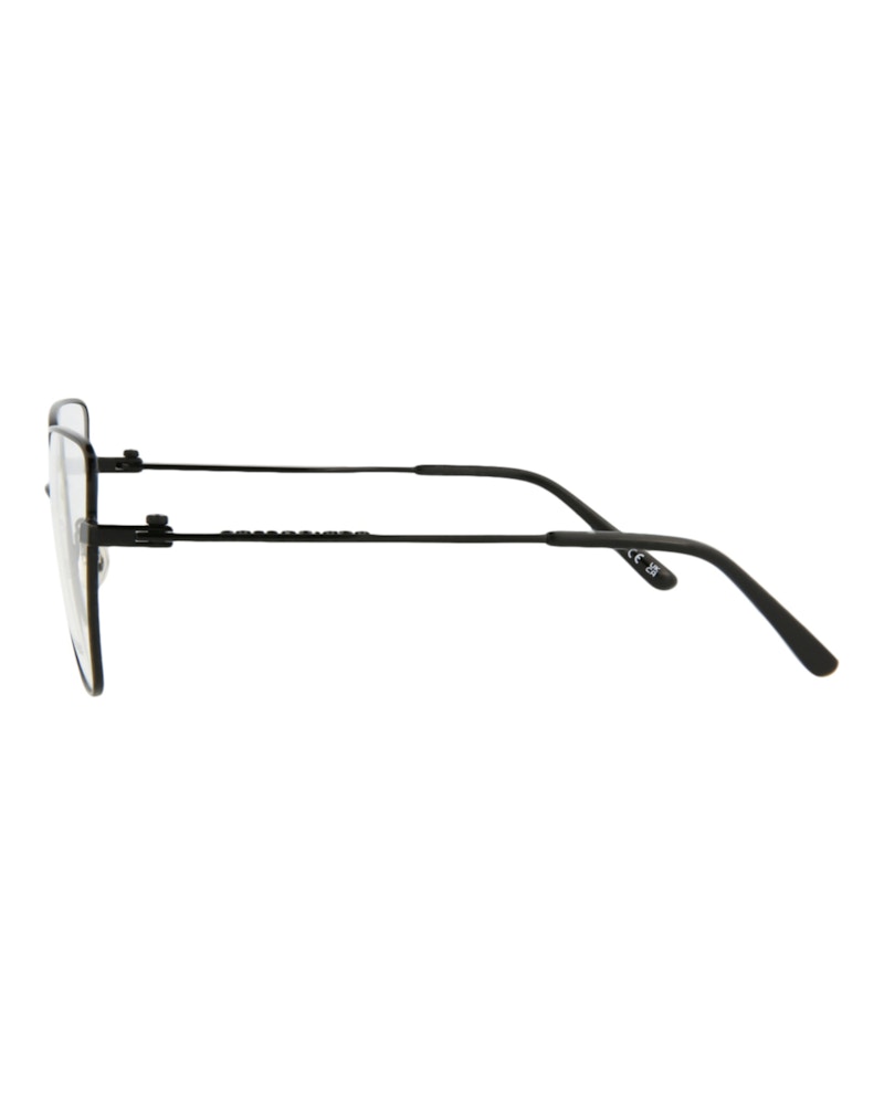 Balenciaga Cat Eye-Frame Metal Optical Frames Black Black Transparent (BB0170O-30011327-003)