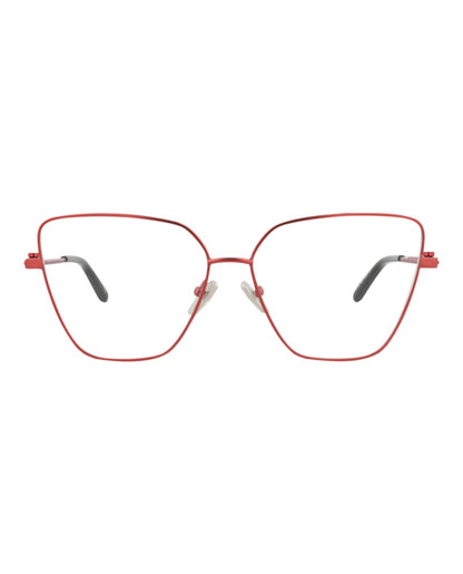 Balenciaga Cat Eye-Frame Metal Optical Frames Red Red Transparent (BB0170O-30011327-004)