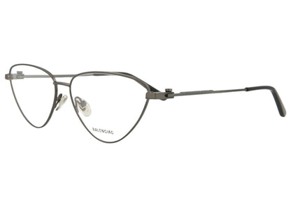 Balenciaga Cat Eye-Frame Metal Optical Frames Ruthenium/Transparent (BB0171O-30011330-002)