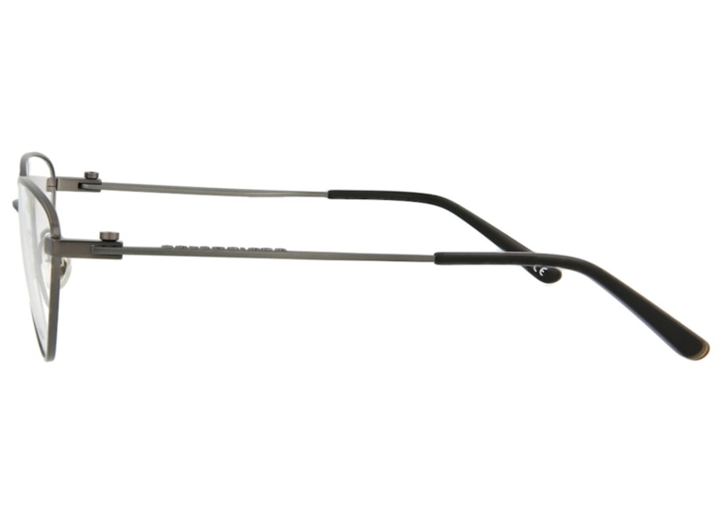 Balenciaga Cat Eye-Frame Metal Optical Frames Ruthenium/Transparent (BB0171O-30011330-002)