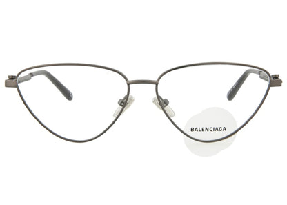 Balenciaga Cat Eye-Frame Metal Optical Frames Ruthenium/Transparent (BB0171O-30011330-002)