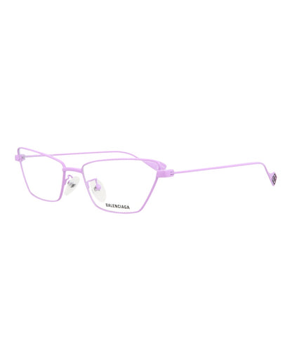 Balenciaga Cat Eye-Frame Metal Optical Frames Violet Violet Transparent (BB0091O-30008429-004)