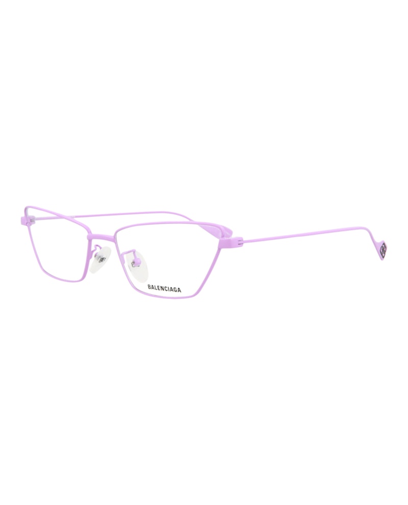 Balenciaga Cat Eye-Frame Metal Optical Frames Violet Violet Transparent (BB0091O-30008429-004)