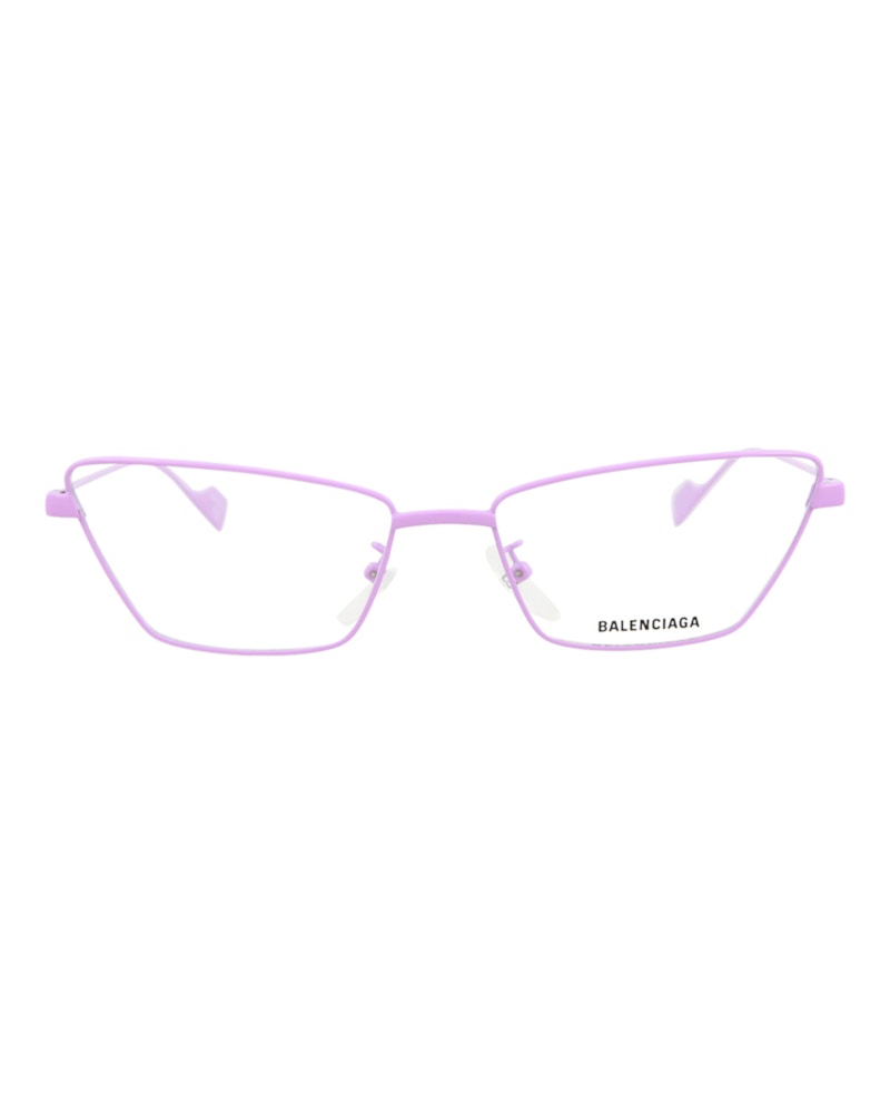 Balenciaga Cat Eye-Frame Metal Optical Frames Violet Violet Transparent (BB0091O-30008429-004)