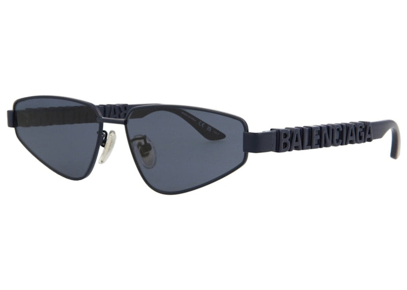 Balenciaga Cat Eye-Frame Metal Sunglasses Blue (BB0107S-30008985-003)