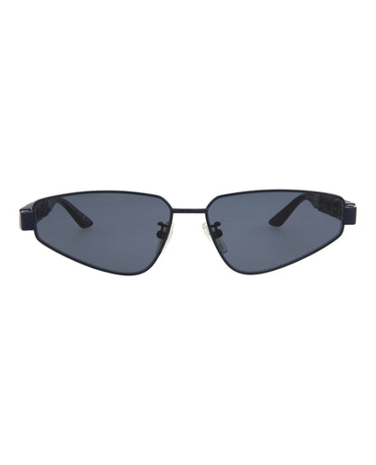 Balenciaga Cat Eye-Frame Metal Sunglasses Blue/Blue/Blue (BB0107S-30008985-003)