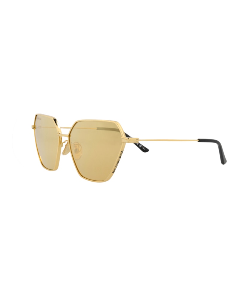 Balenciaga Cat Eye-Frame Metal Sunglasses Gold Gold Yellow (BB0194S-30011962-002)