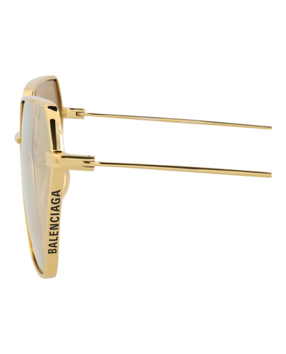 Balenciaga Cat Eye-Frame Metal Sunglasses Gold Gold Yellow (BB0194S-30011962-002)