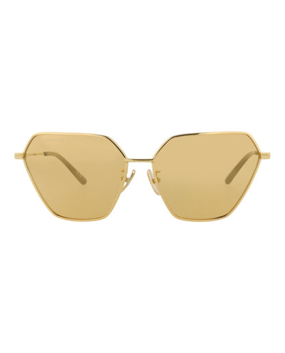 Balenciaga Cat Eye-Frame Metal Sunglasses Gold Gold Yellow (BB0194S-30011962-002)