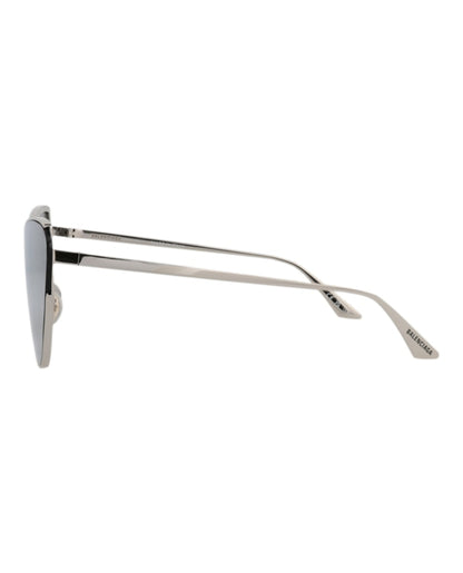 Balenciaga Cat Eye-Frame Metal Sunglasses Silver White (BB0191S-30011959-005)