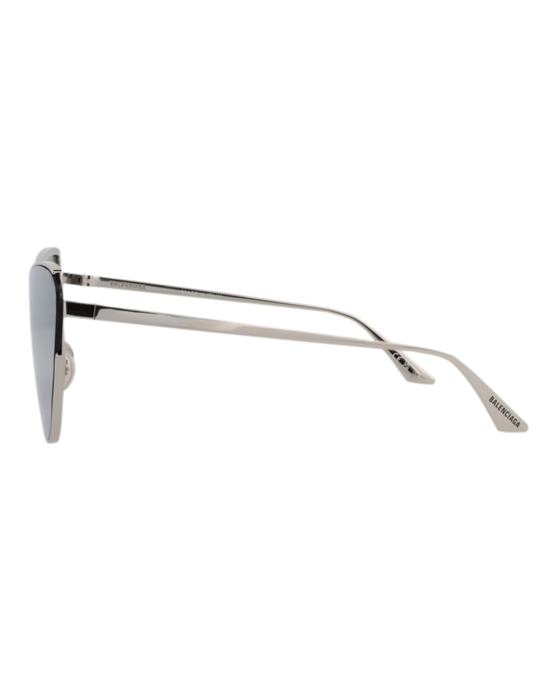 Balenciaga Cat Eye-Frame Metal Sunglasses Silver White (BB0191S-30011959-005)