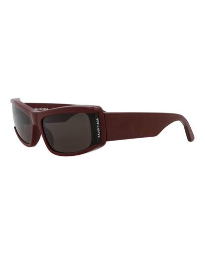 Balenciaga Cat Eye-Frame Recycled Acetate Sunglasses Burgundy Burgundy Grey (BB0301S-30014519-004)