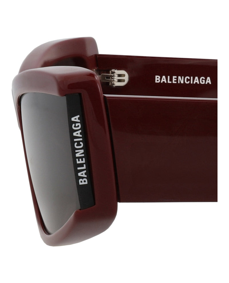 Balenciaga Cat Eye-Frame Recycled Acetate Sunglasses Burgundy Burgundy Grey (BB0301S-30014519-004)