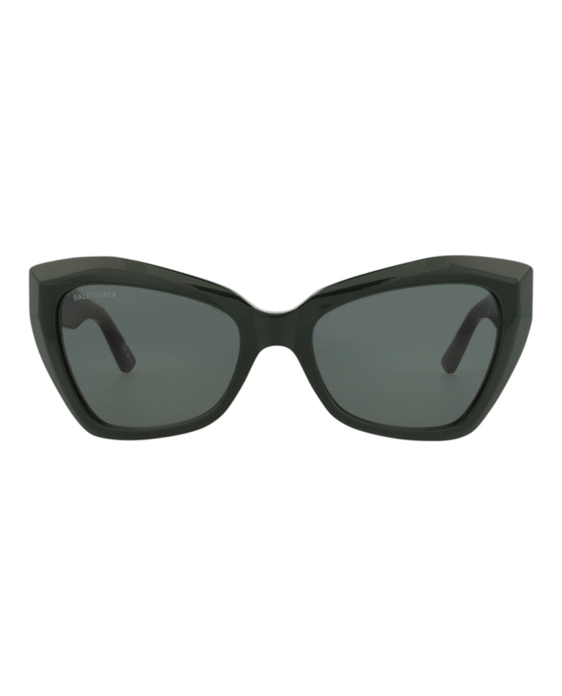 Balenciaga Cat Eye-Frame Recycled Acetate Sunglasses Green/Green/Green (BB0271S-30013988-004)