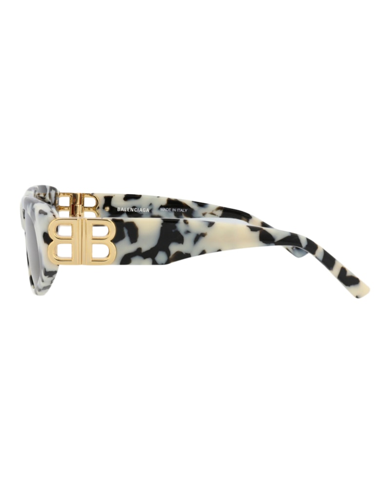Balenciaga Cat Eye-Frame Recycled Acetate Sunglasses Havana Gold Grey (BB0095S-30008868-010)
