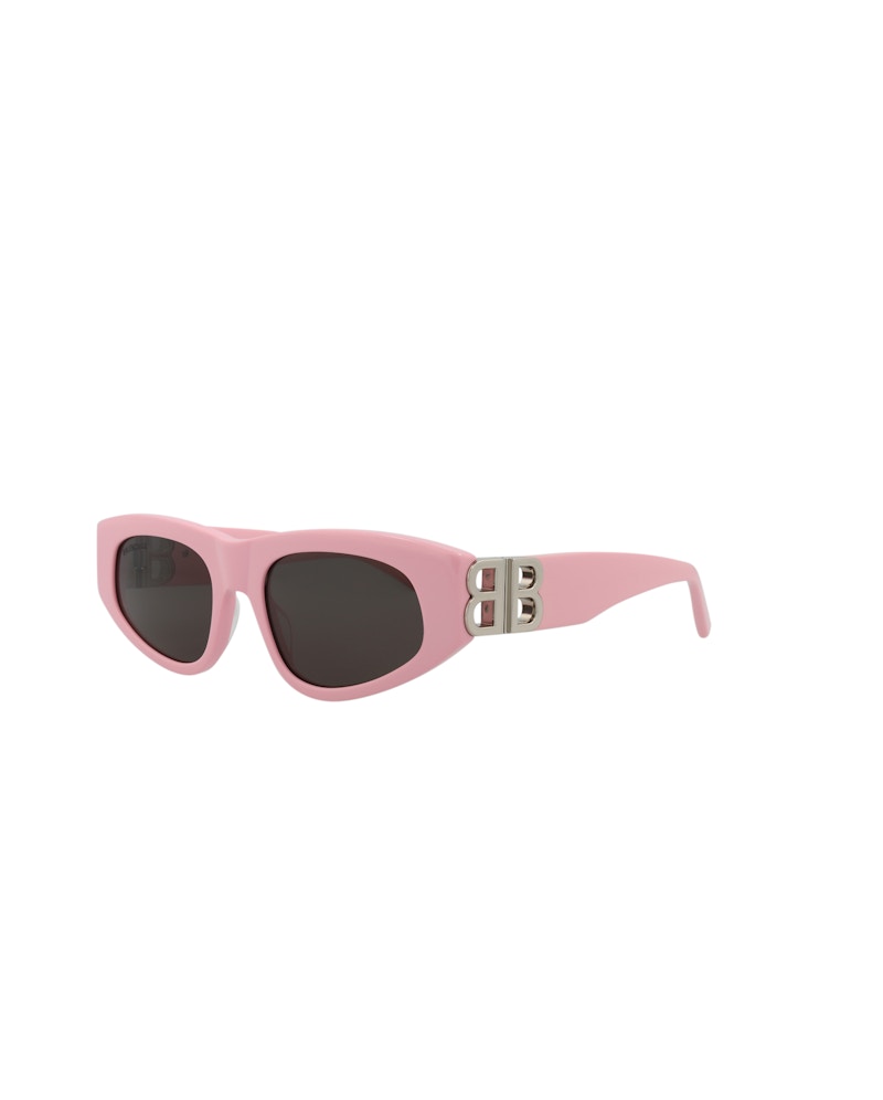 Balenciaga Cat Eye-Frame Recycled Acetate Sunglasses Pink/Silver/Grey (BB0095S-30008868-013)