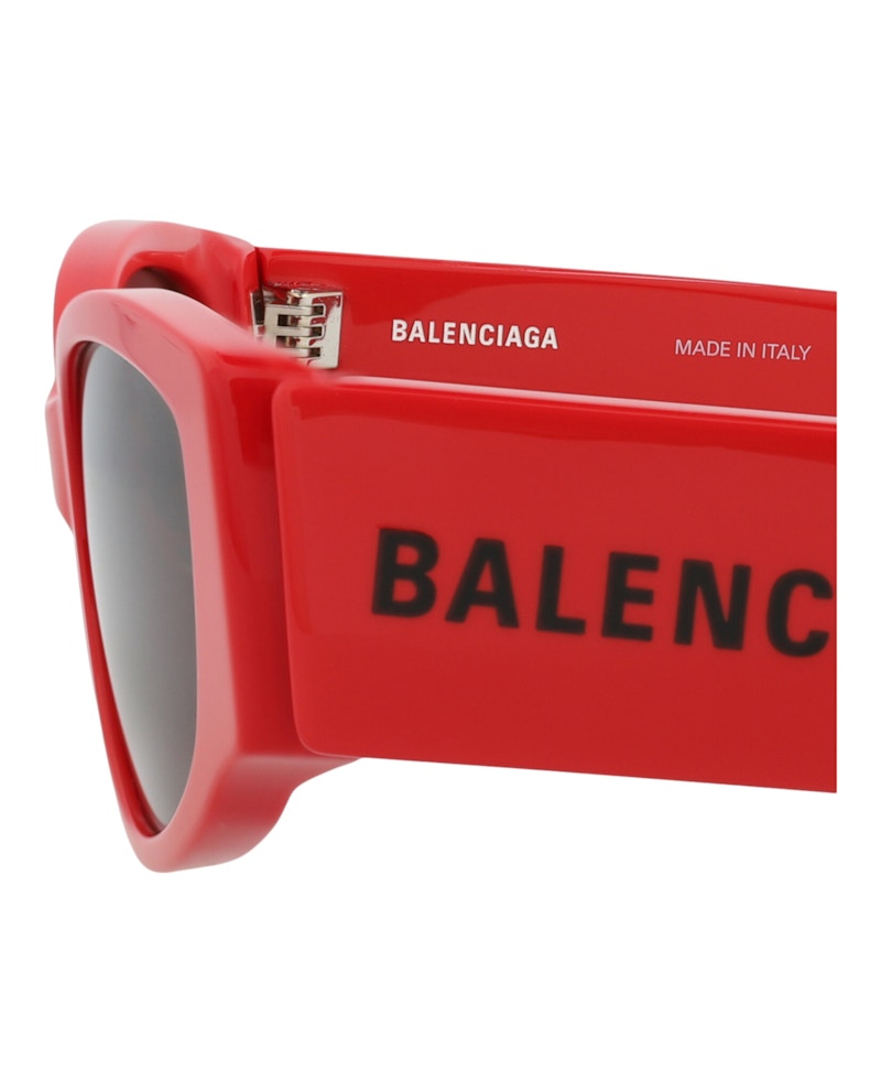 Balenciaga Cat Eye-Frame Recycled Acetate Sunglasses Red Red Grey (BB0258S-30013963-006)