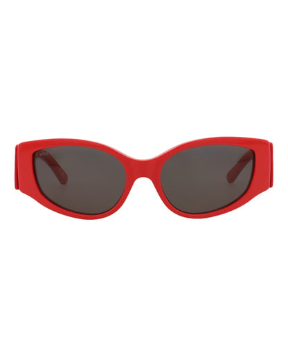 Balenciaga Cat Eye-Frame Recycled Acetate Sunglasses Red Red Grey (BB0258S-30013963-006)
