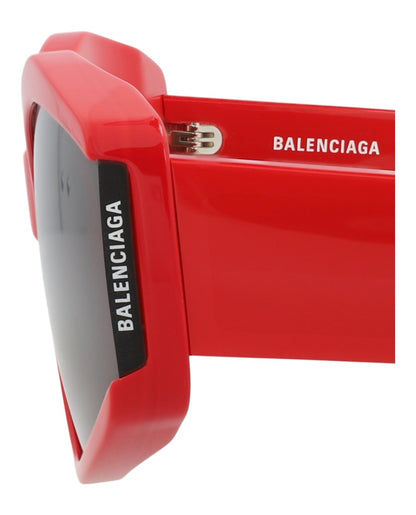 Balenciaga Cat Eye-Frame Recycled Acetate Sunglasses Red Red Grey (BB0302S-30014520-004)