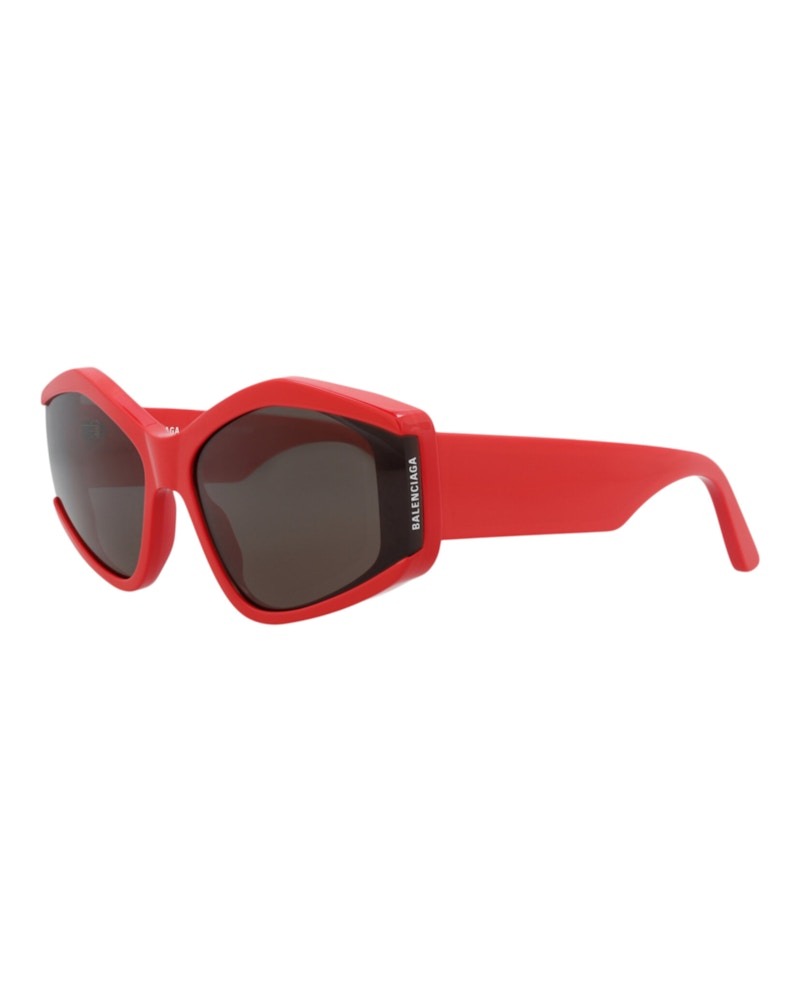 Balenciaga Cat Eye-Frame Recycled Acetate Sunglasses Red Red Grey (BB0302S-30014520-004)