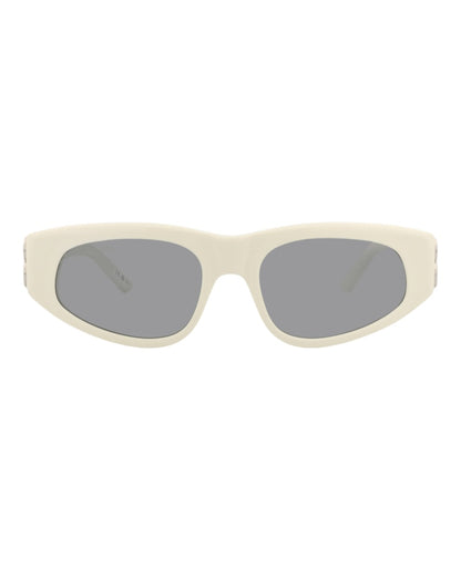 Balenciaga Cat Eye-Frame Recycled Acetate Sunglasses White Silver Silver (BB0095S-30008868-021)