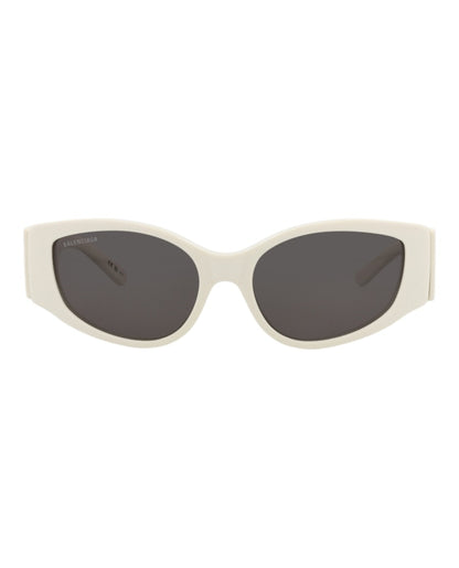 Balenciaga Cat Eye-Frame Recycled Acetate Sunglasses White White Grey (BB0258S-30013963-003)