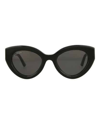 Balenciaga Cat Eye Sunglasses Black/Black/Grey (BB0073S-30008393-001)