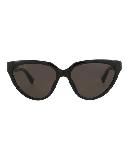 Balenciaga Cat Eye Sunglasses Black/Black/Grey (BB0149S-30011214-001)