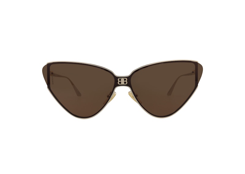 Balenciaga Cat Eye Sunglasses Gold/Brown (BB0191S-30011959-002)