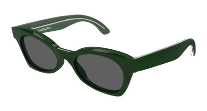 Balenciaga Cat Eye Sunglasses Green/Grey (BB0230S-30013405-006)