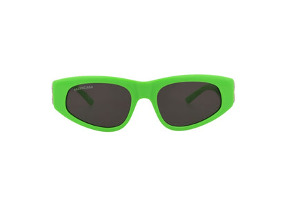 Balenciaga Cat Eye Sunglasses Green/Silver/Grey (BB0095S-30008868-009)