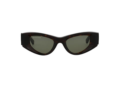 Balenciaga Cat Eye Sunglasses Havana/Green (BB0243S-30013524-002)