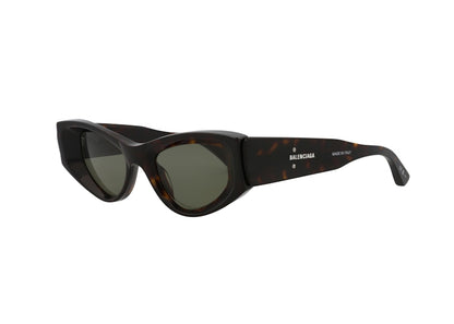 Balenciaga Cat Eye Sunglasses Havana/Green (BB0243S-30013524-002)