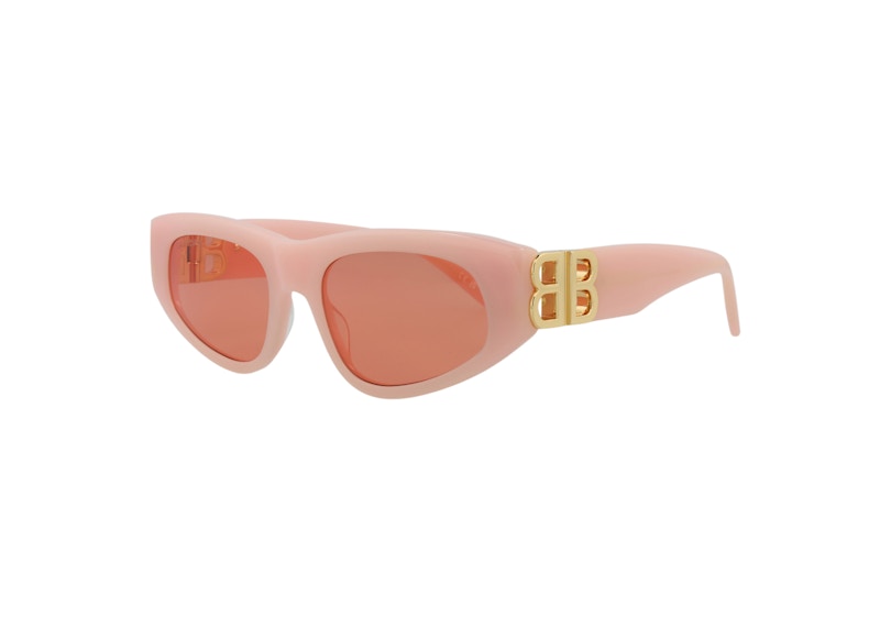 Balenciaga Cat Eye Sunglasses Pink/Gold/Red (BB0095S-30008868-003)