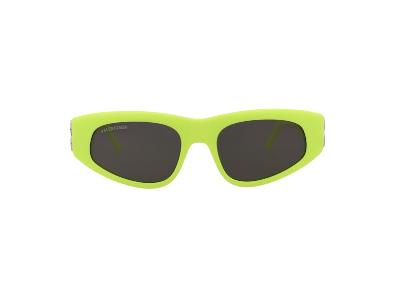 Balenciaga Cat Eye Sunglasses Yellow/Silver/Grey (BB0095S-30008868-007)